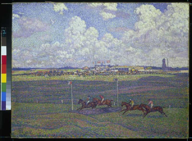 Gallop race in Boulogne-sur Mer od Theo van Rysselberghe