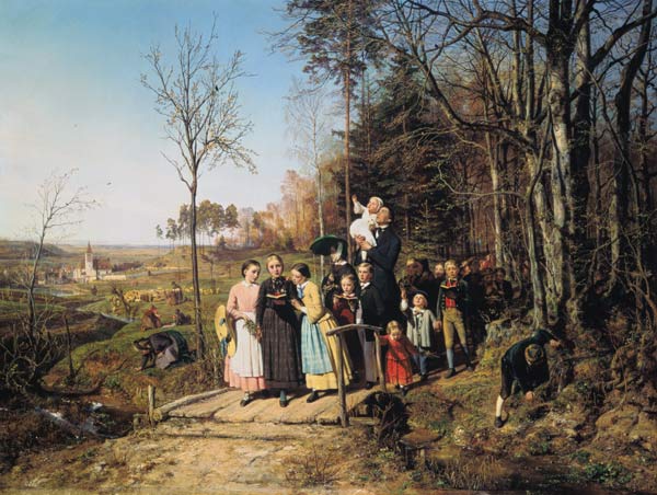 Easter morning walk od Theodor Schüz