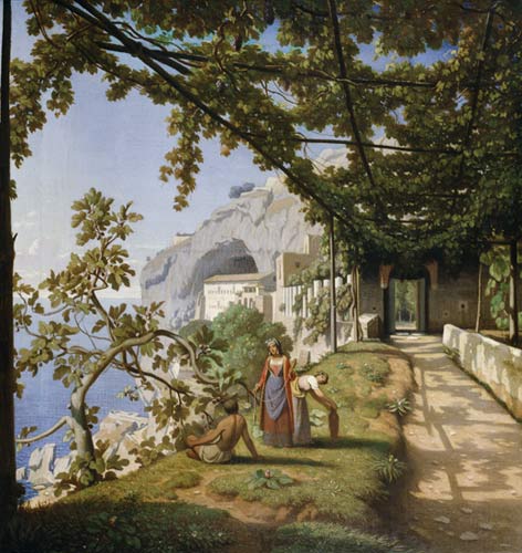 View of Capri od Theodore Caruelle d' Aligny