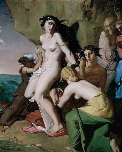 Andromeda Tied to the Rock by the Nereids od Théodore Chassériau