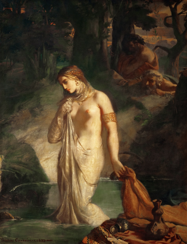 Susanna at her Bath od Théodore Chassériau
