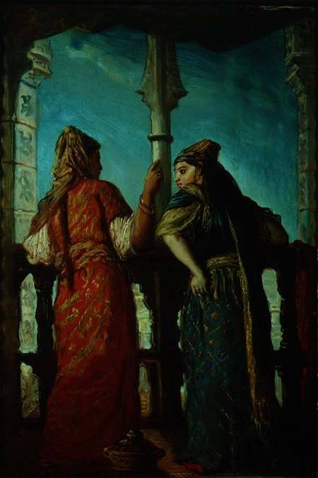 Jewish Women at the Balcony, Algiers od Théodore Chassériau