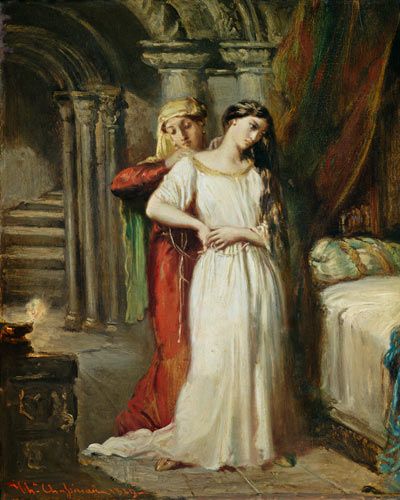 The evening toilet of the Desdemona. od Théodore Chassériau