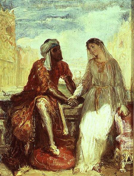 Othello and Desdemona in Venice od Théodore Chassériau