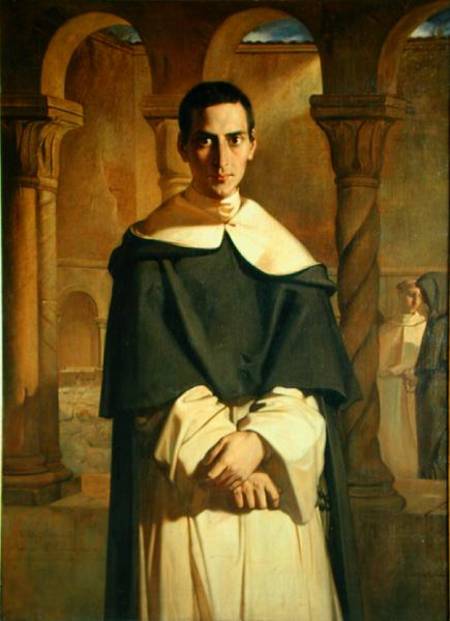 Portrait of Jean Baptiste Henri Lacordaire (1802-61), French prelate and theologian od Théodore Chassériau