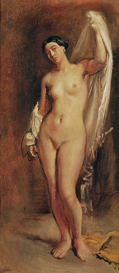 Standing Female Nude, study for the central figure of ''The Tepidarium'' od Théodore Chassériau