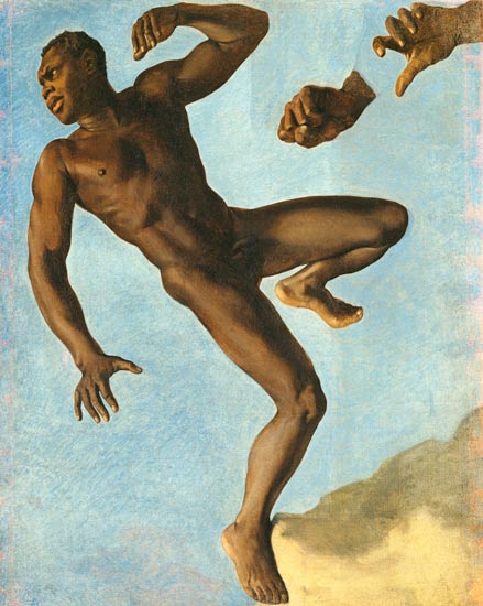 Study of a Nude Negro od Théodore Chassériau