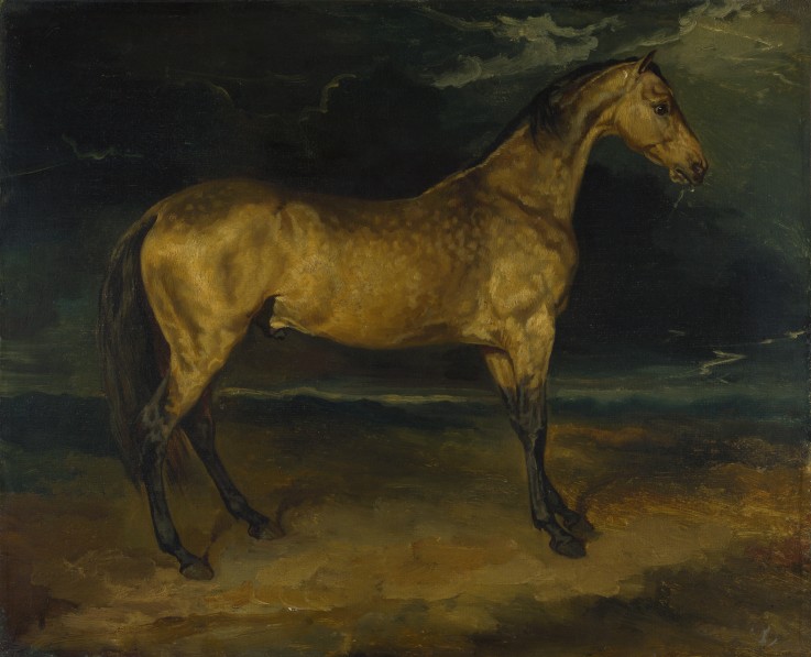 A Horse frightened by Lightning od Theodore Gericault