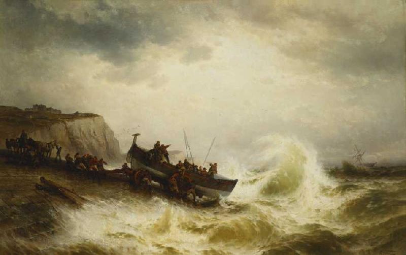 Rettungsboot bei Dover. od Theodore Weber