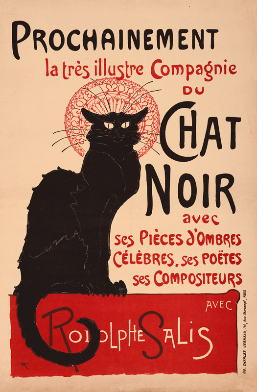 Prochainement, Chat Noir od Théophile-Alexandre Steinlen