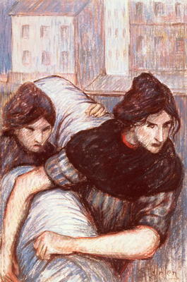 The Laundresses, 1898 (pastel on canvas) od Théophile-Alexandre Steinlen