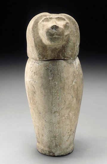 Canopic Jar with Cynocephalous Head od Third Intermediate Period Egyptian
