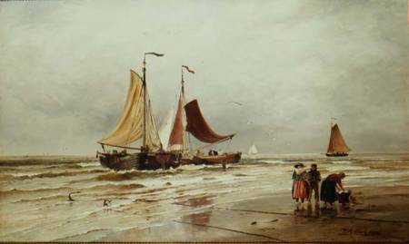 Fishing Trawlers od Thomas Bush Hardy