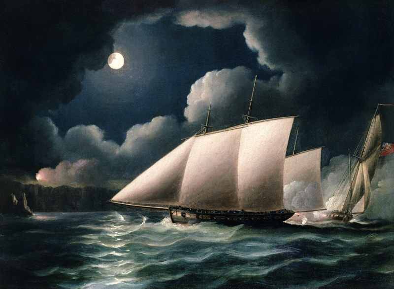 Smugglers & Revenue Cutter od Thomas Buttersworth