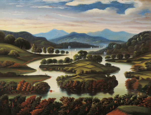 Landscape (possibly New York State) od Thomas Chambers