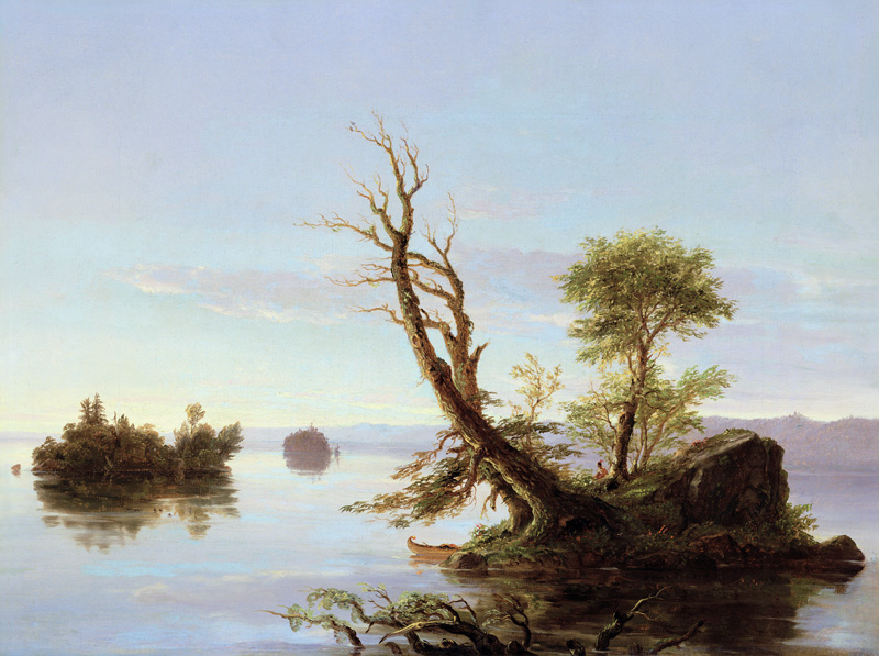 American Lake Scene od Thomas Cole