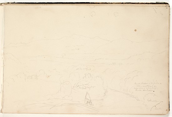 Landscape,  (pencil on paper) od Thomas Cole