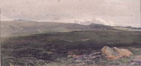 Hills near Loch Awe, Twilight od Thomas Collier