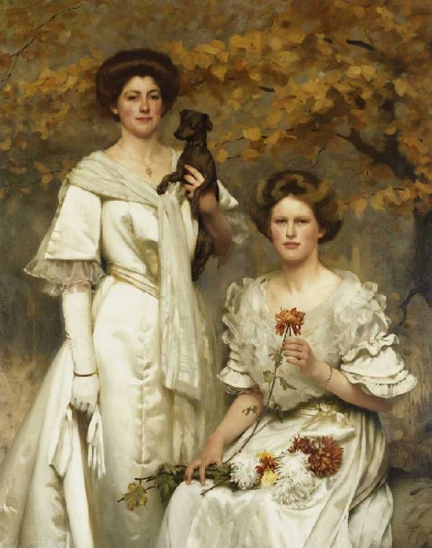 Hilda und Margaret, Töchter des Professor Sir Edward Poulton od Thomas Cooper Gotch