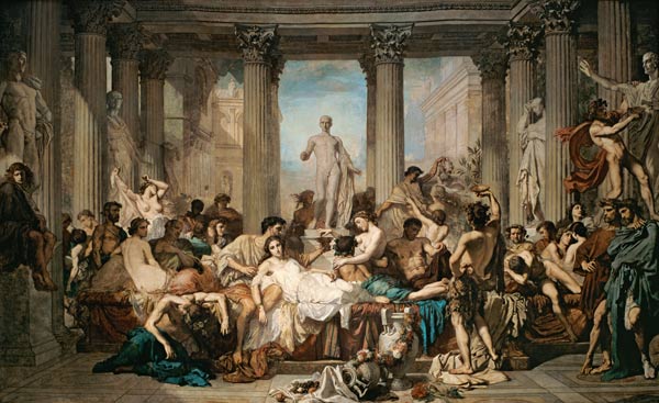 The Decline of the Roman Society (Le's Romains de la Dècadence) od Thomas Couture