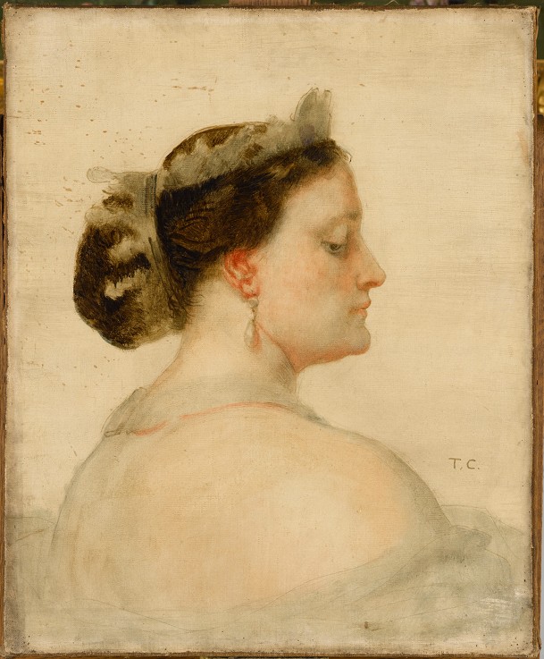 Portrait of Mathilde Bonaparte (1820-1904), Princesse Française od Thomas Couture