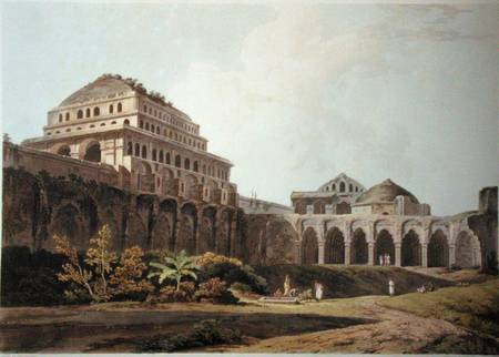 Part of the Palace, Madura, plate XIII from 'Oriental Scenery' od Thomas Daniell