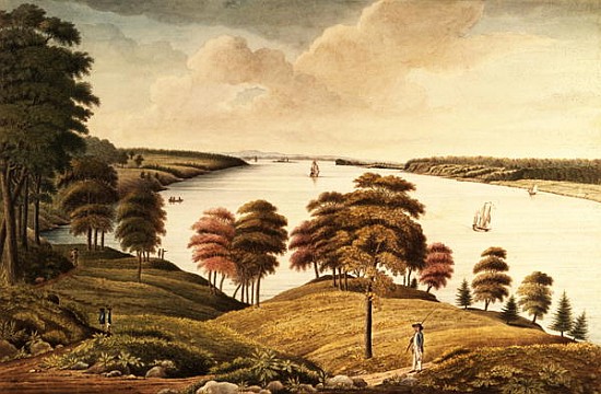 View of the Hudson River from Fort Knyphansen od Thomas Davies