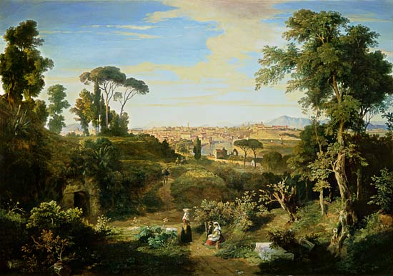 Look at Rome in the countryside of the Campagna od Thomas Dessoulavy
