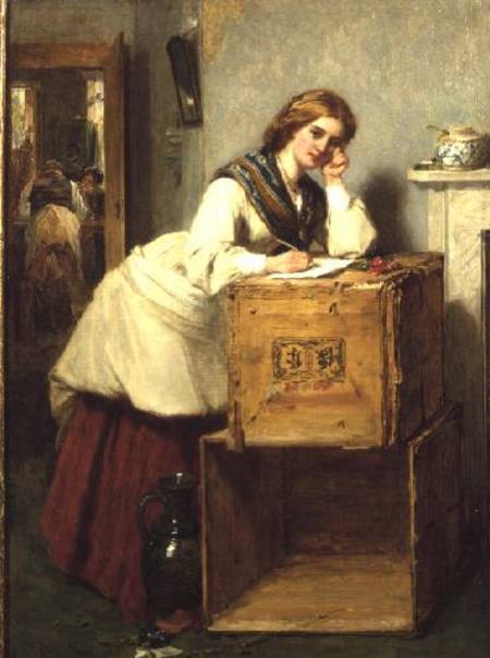 Lady Writing a Letter od Thomas Faed