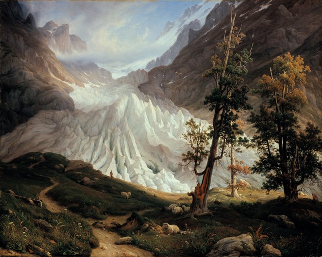 The Lower Grindelwald Glacier od Thomas Fearnley