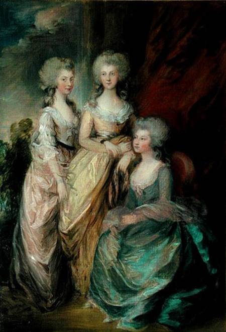 The three eldest daughters of George III: Princesses Charlotte od Thomas Gainsborough