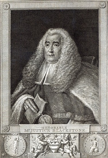 Honourable Mr Justice Blackstone; engraved by Hall od Thomas Gainsborough