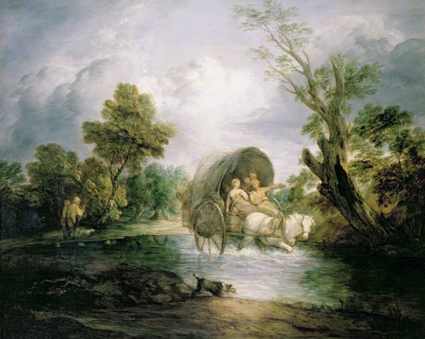 A Country Cart crossing a Ford od Thomas Gainsborough
