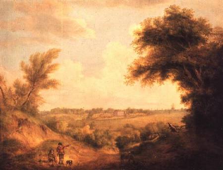 Landscape with house od Thomas Gainsborough