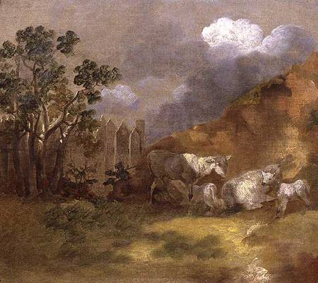 Landscape with Sheep od Thomas Gainsborough