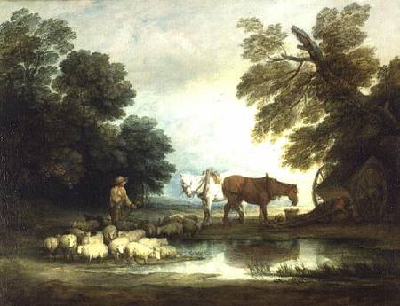 Shepherd by a Stream od Thomas Gainsborough
