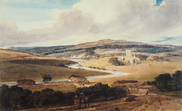 Kirkstall Abbey od Thomas Girtin