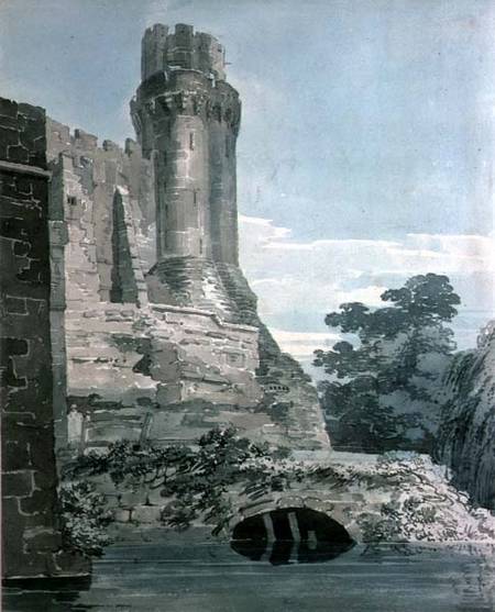 Caesar's Tower, Warwick Castle  on od Thomas Girtin