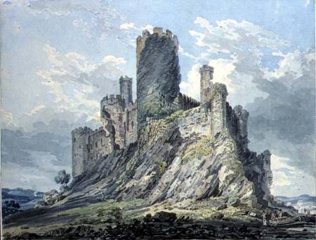 Conway Castle (w/c & pencil on paper) od Thomas Girtin