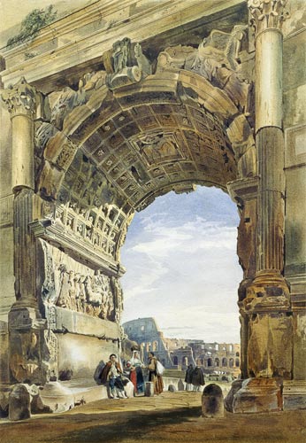 Arch of Titus, Rome od Thomas Hartley Cromek