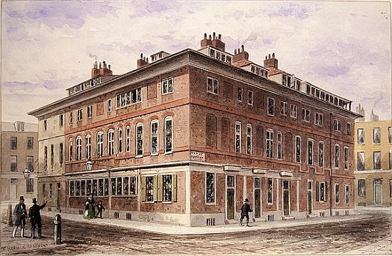 Old House in New Street Square, bequeathed by Agar Harding to the Goldsmith''s Company, pulled down  od Thomas Hosmer Shepherd