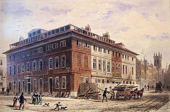 Old House in New Street Square, South East Front od Thomas Hosmer Shepherd