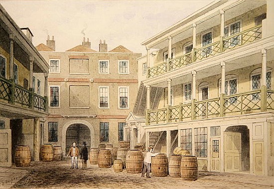 The Bell Inn, Aldersgate Street od Thomas Hosmer Shepherd
