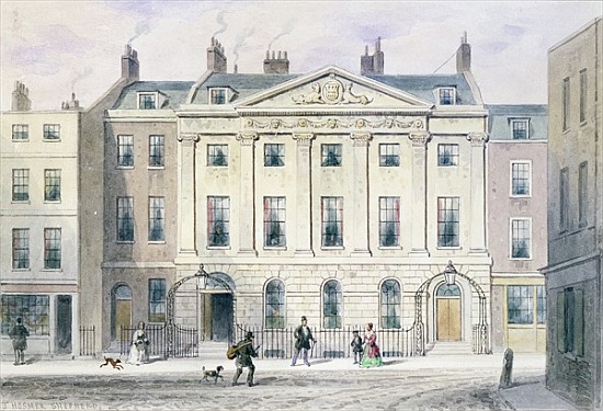 The East front of Skinners'' Hall od Thomas Hosmer Shepherd