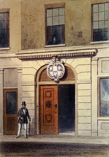 The Entrance to Tallow Chandler''s Hall od Thomas Hosmer Shepherd