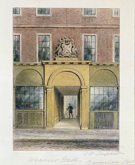 The Entrance to Weavers Hall od Thomas Hosmer Shepherd