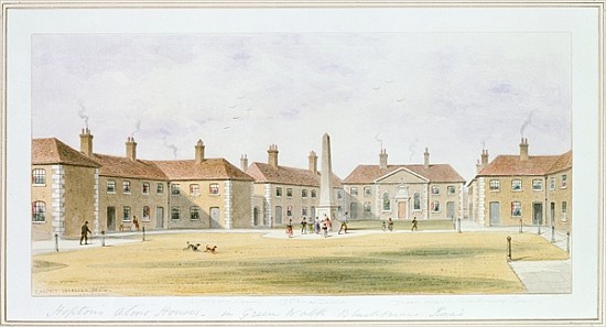 View of Charles Hopton''s Alms Houses od Thomas Hosmer Shepherd