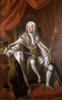 George II (oil on canvas) od Thomas Hudson