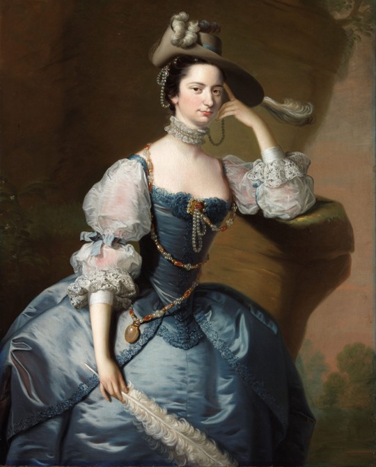 Portrait of Margaret, Lady Oxenden od Thomas Hudson