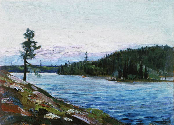 A Northern Canadian Lake (board) od Thomas John Thomson